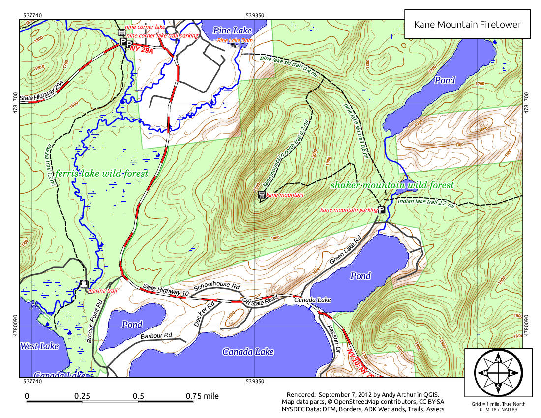 KaneMountainTrailMap
